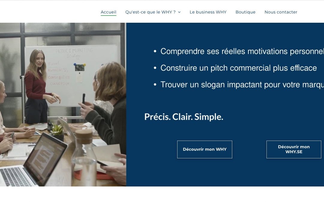 WHY Institute : trouver son WHY sur notre nouveau site web